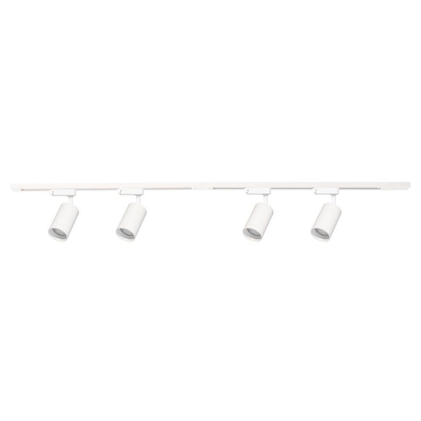 Foco em sistema de carril PIPE 4xGU10/10W/230V branco