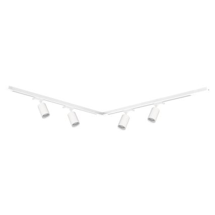 Foco em sistema de carril PIPE 4xGU10/10W/230V branco