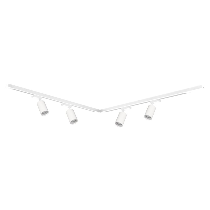 Foco em sistema de carril PIPE 4xGU10/10W/230V branco