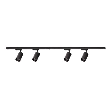 Foco em sistema de carril PIPE 4xGU10/10W/230V preto