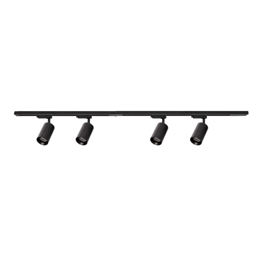 Foco em sistema de carril PIPE 4xGU10/10W/230V preto