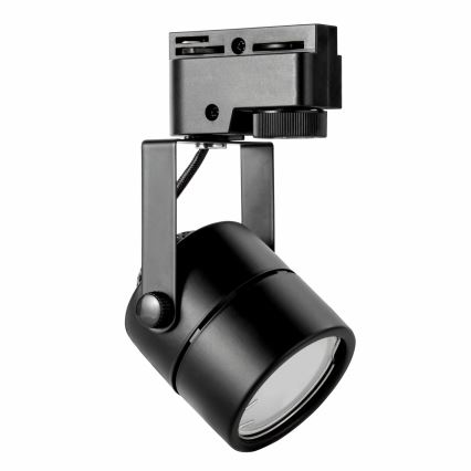 Foco em sistema de carril PRAHA 3xGU10/10W/230V preto
