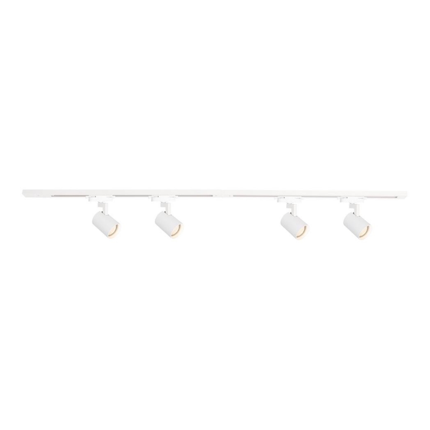 Foco em sistema de carril VOLF 4xGU10/10W/230V branco