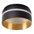 Foco embutido GOVIK GU10/10W preto/dourado