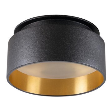 Foco embutido GOVIK GU10/10W preto/dourado
