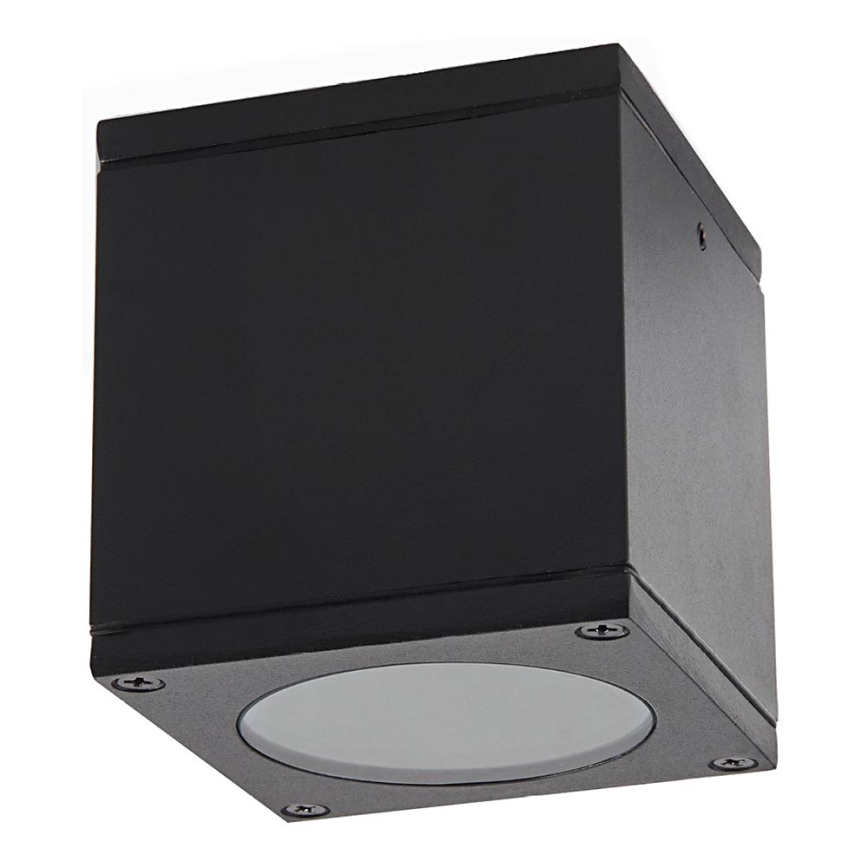 Foco exterior 1xGU10/35W/230V IP54 angular preto