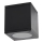 Foco exterior 1xGU10/35W/230V IP54 angular preto