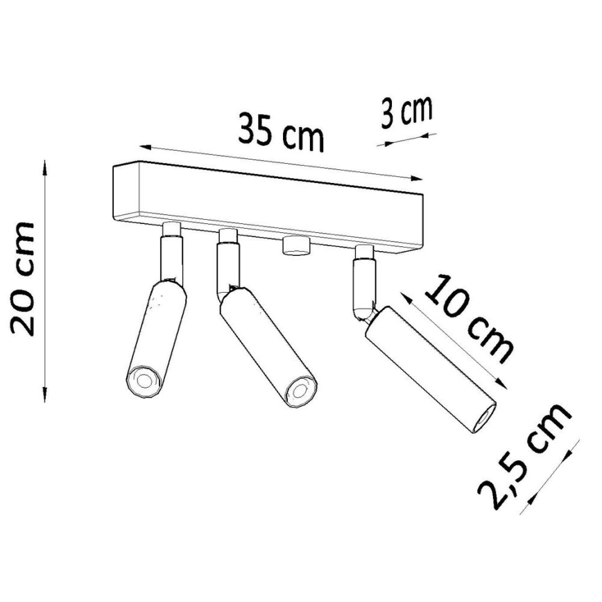 Foco EYETECH 3xG9/12W/230V branco