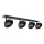 Foco FAUN 4xE27/60W/230V preto