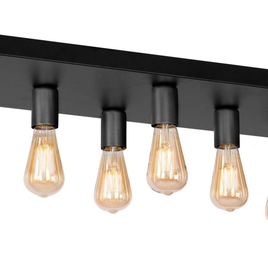 Foco FILO 11xE27/60W/230V preto