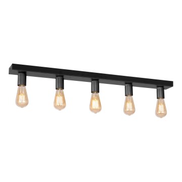 Foco FILO 5xE27/60W/230V preto