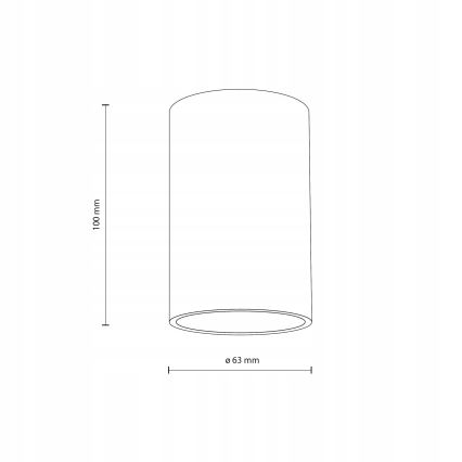Foco FLARE 1xGU10/10W/230V 10 cm branco