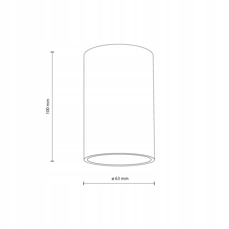 Foco FLARE 1xGU10/10W/230V 10 cm branco