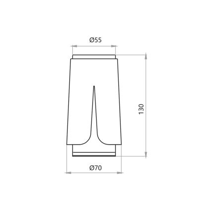 Foco FLOR 1xGU10/8W/230V branco