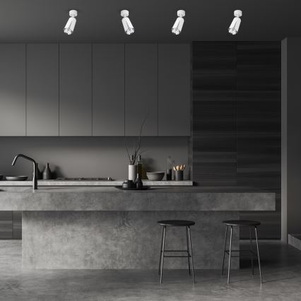 Foco FLOR 1xGU10/8W/230V branco