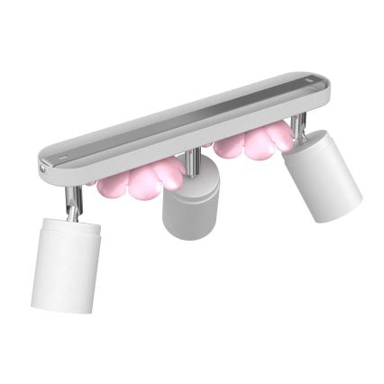 Foco FLOR 3xGU10/8W/230V branco