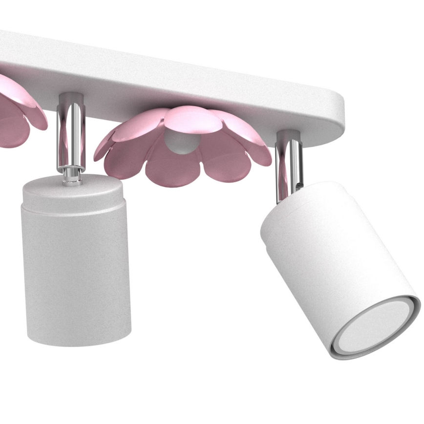 Foco FLOR 3xGU10/8W/230V branco