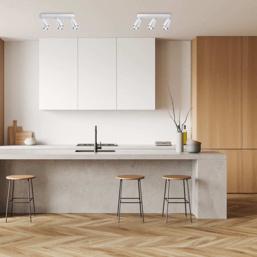 Foco FLOR 3xGU10/8W/230V branco