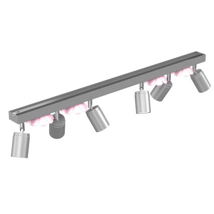 Foco FLOR 6xGU10/8W/230V cromado mate