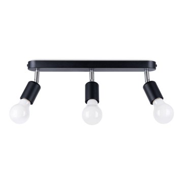 Foco FORNES 3xE27/60W/230V preto