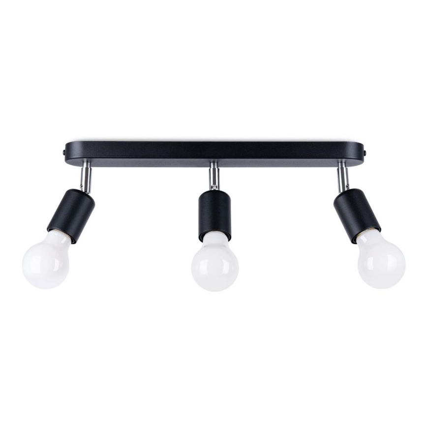 Foco FORNES 3xE27/60W/230V preto