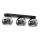 Foco GALAXY 3xGU10/8W/230V preto