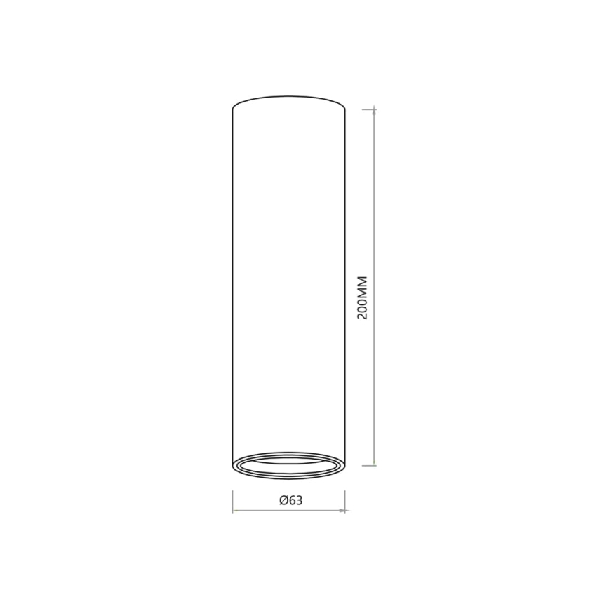 Foco GENESIS 1xGU10/8W/230V 20 cm dourada