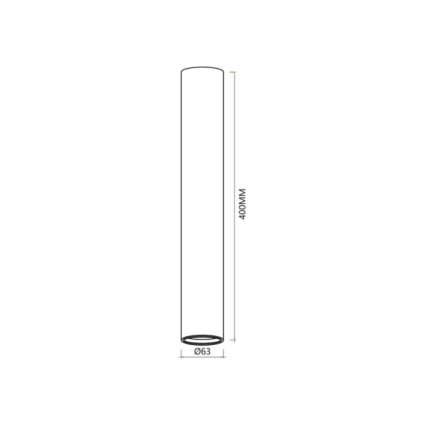 Foco GENESIS 1xGU10/8W/230V 40 cm dourada