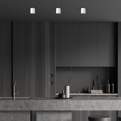 Foco GEORGE 1xE27/60W/230V diâmetro 11 cm branco
