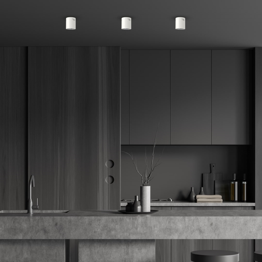 Foco GEORGE 1xE27/60W/230V diâmetro 11 cm branco