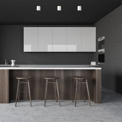 Foco GEORGE 1xE27/60W/230V diâmetro 11 cm branco