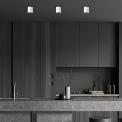 Foco GEORGE 1xE27/60W/230V diâmetro 13,7 cm branco