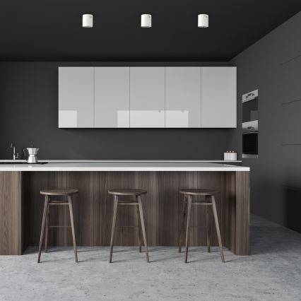 Foco GEORGE 1xE27/60W/230V diâmetro 13,7 cm branco
