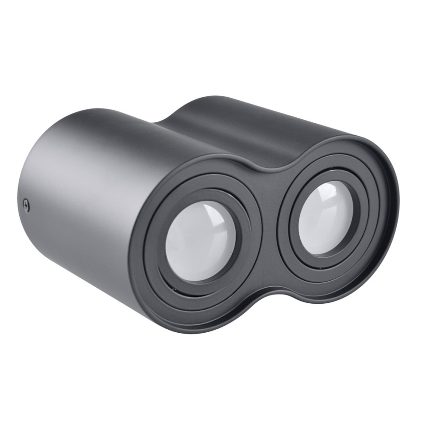 Foco HADAR 2xGU10/10W/230V preto