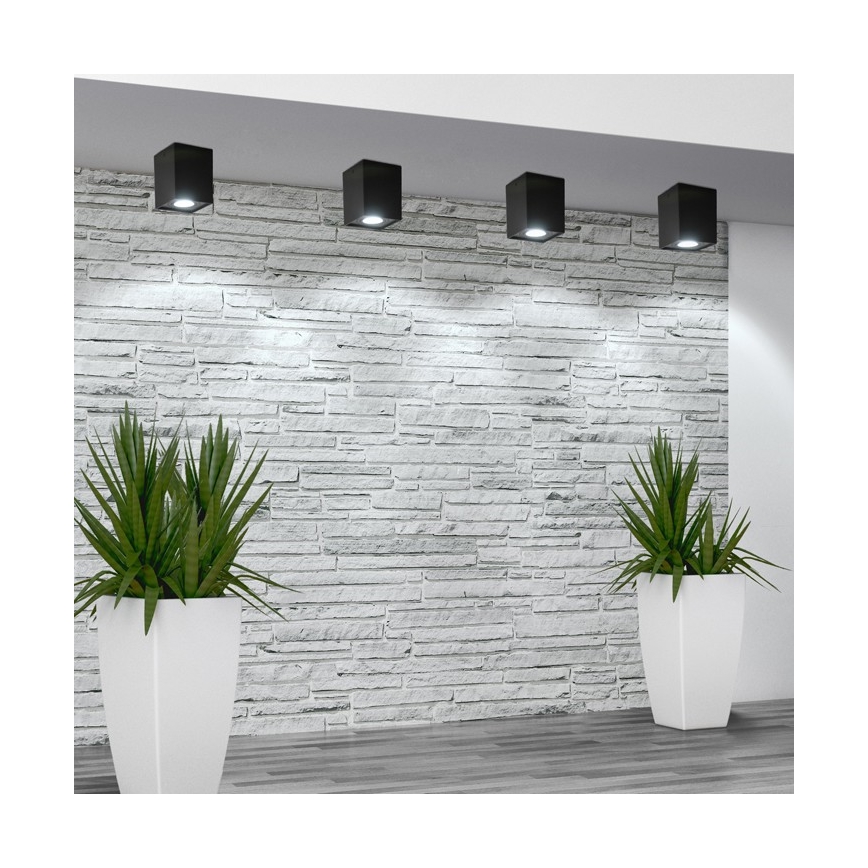 Foco HADAR Q1 1xGU10/10W/230V preto antigo