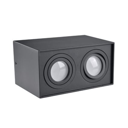 Foco HADAR Q2 2xGU10/10W/230V preto antigo