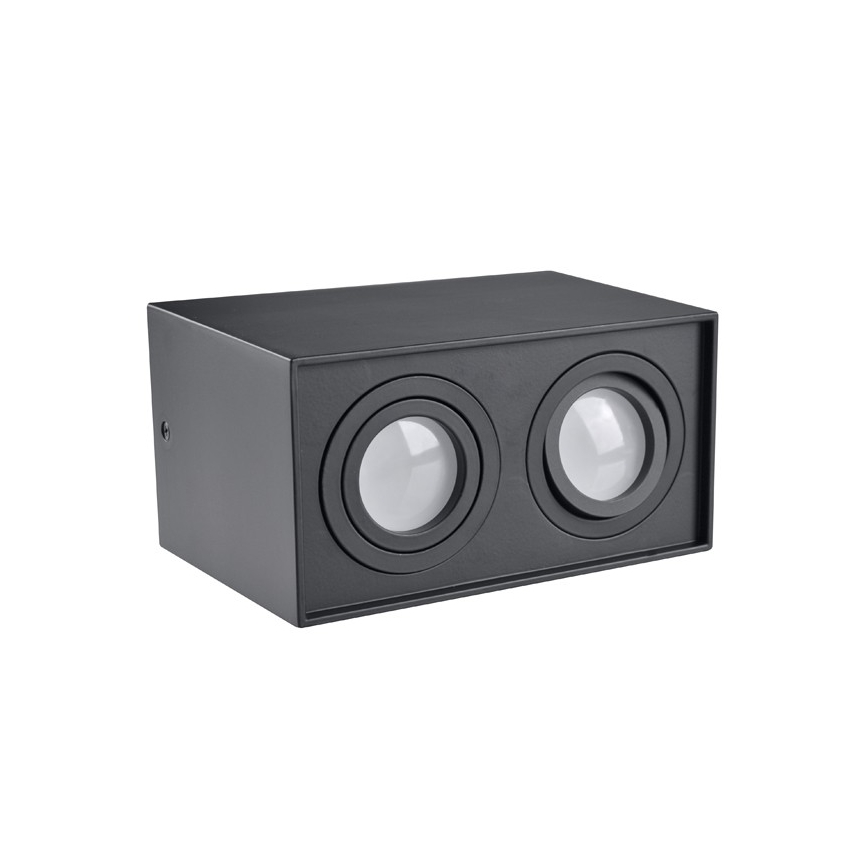Foco HADAR Q2 2xGU10/10W/230V preto antigo