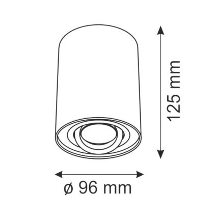 Foco HADAR R1 1xGU10/10W/230V branco