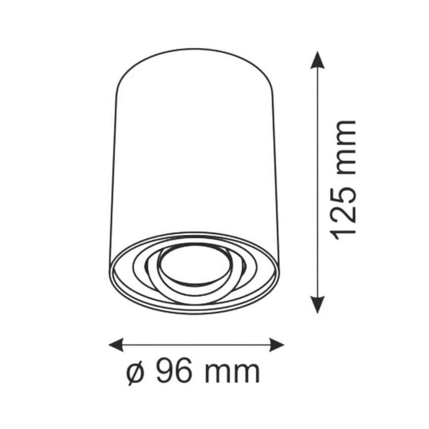 Foco HADAR R1 1xGU10/10W/230V branco
