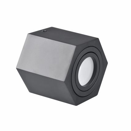 Foco HEXAGON 1xGU10/10W/230V preto antigo