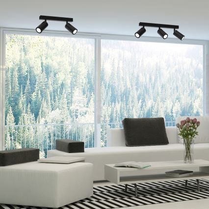 Foco HUDSON 3xGU10/8W/230V preto
