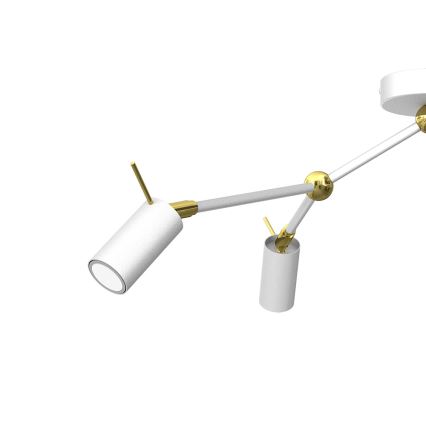 Foco IRIS 3xGU10/MR11/40W/230V branco/dourado