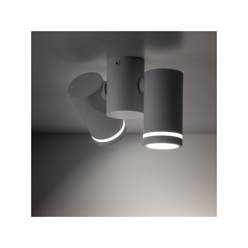 Foco JET CONJUNTO 2xGU10/10W/230V branco
