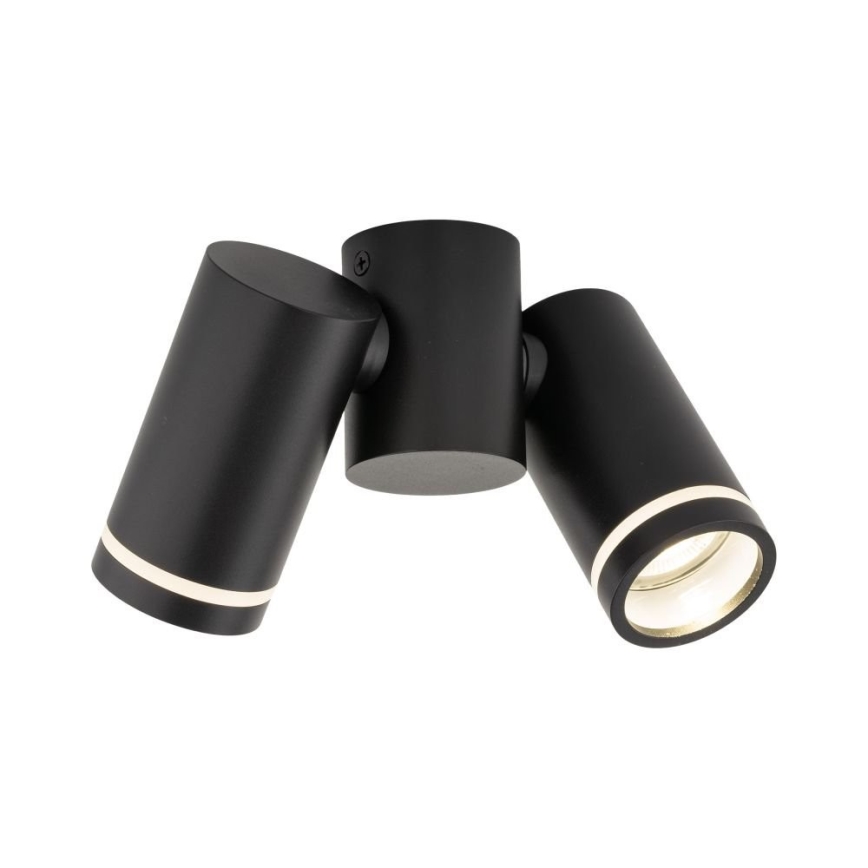 Foco JET CONJUNTO 2xGU10/10W/230V preto