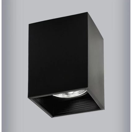 Foco JUPITER 1xE27/20W/230V 11,7x11,7 cm preto