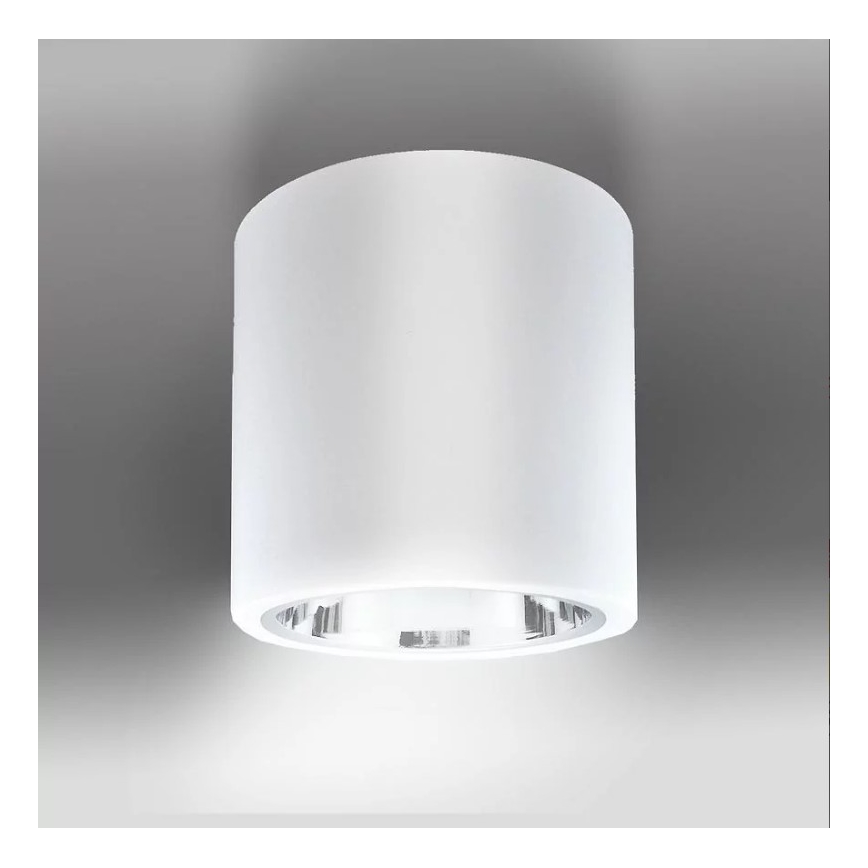 Foco JUPITER 1xE27/20W/230V diâmetro 13 cm branco