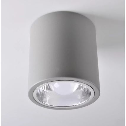 Foco JUPITER 1xE27/20W/230V diâmetro 13 cm cinzento