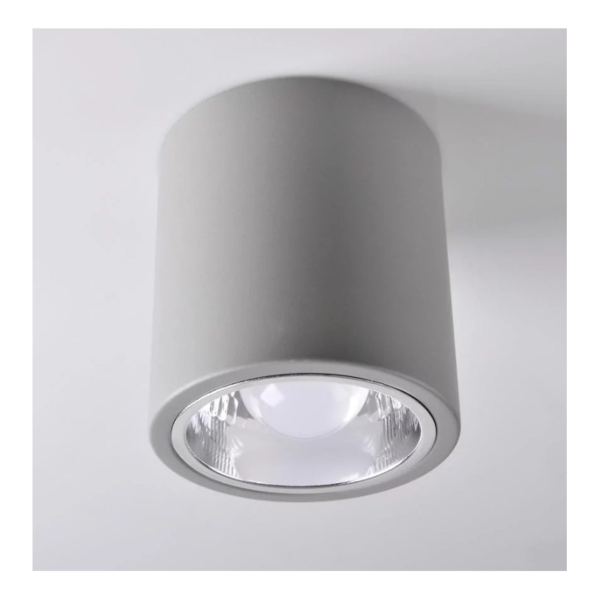 Foco JUPITER 1xE27/20W/230V diâmetro 13 cm cinzento