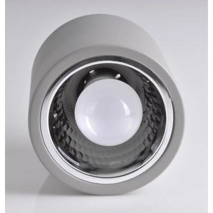 Foco JUPITER 1xE27/20W/230V diâmetro 13 cm cinzento