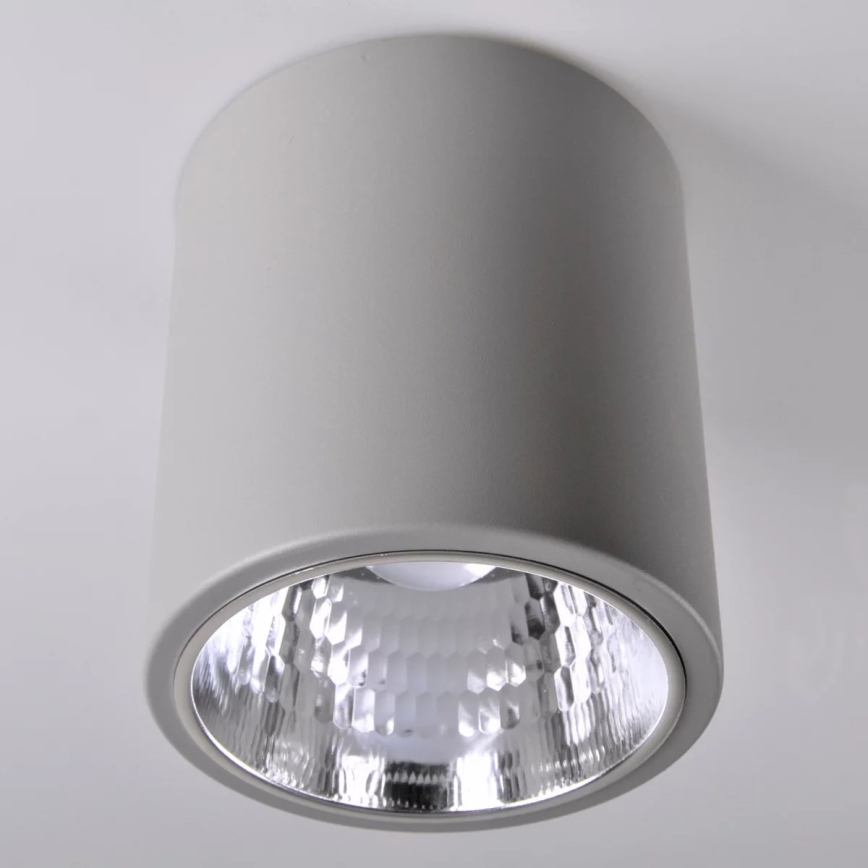 Foco JUPITER 1xE27/20W/230V diâmetro 16,5 cm cinzento